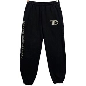 Taylor Swift Womens L Down Bad Crying At The Gym Jogger Sweatpants TTPD in Black